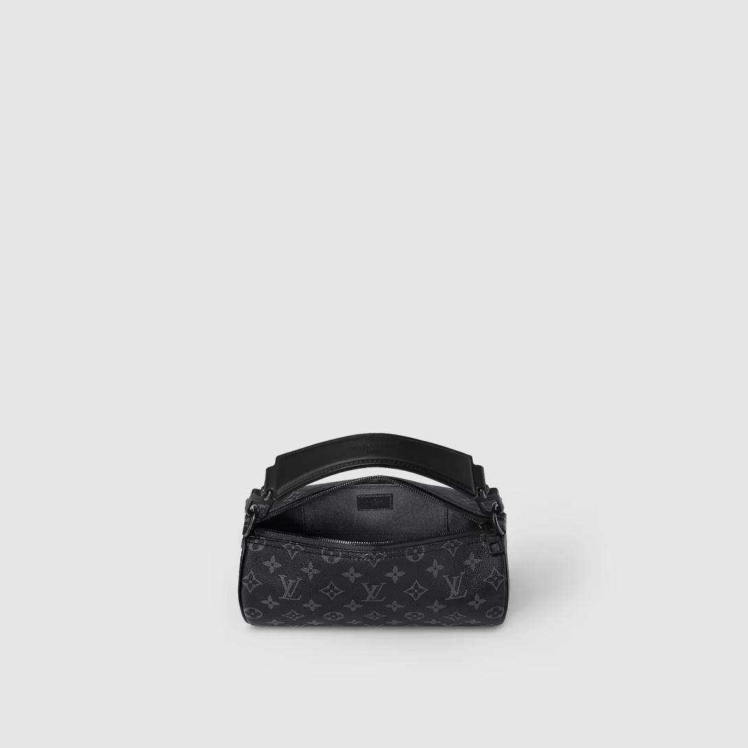 Túi Louis Vuitton Soft Polochon Pm Monogram Eclipse Nam Đen